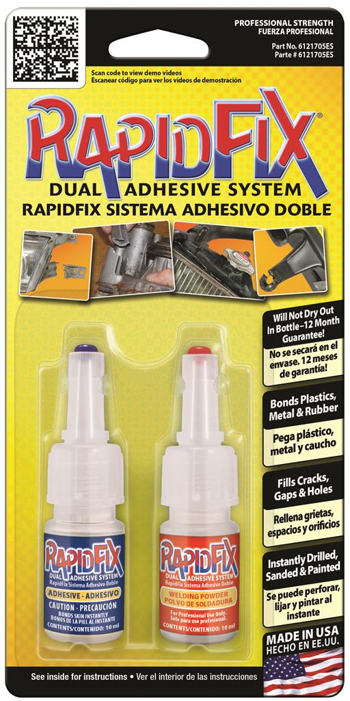 RapidFix Automotive Dual Adhesive System, 10ml 