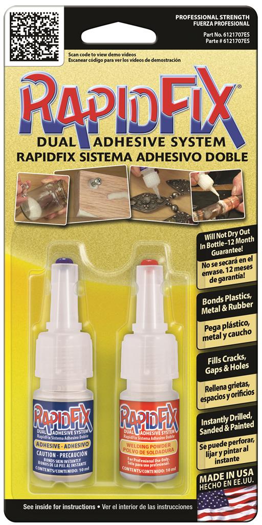 RapidFix Hardware Dual Adhesive System, 10 ml