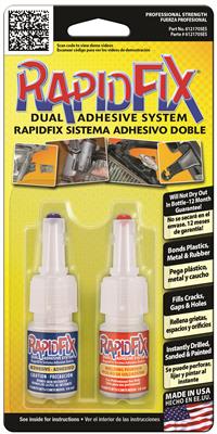 Rubber,Plastic.Cold Welds in Seconds RapidFix Marine Instant Adhesive.For Metal 