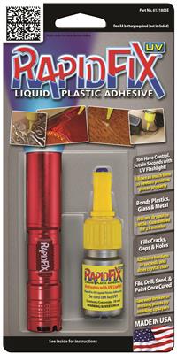 Rubber,Plastic.Cold Welds in Seconds RapidFix Marine Instant Adhesive.For Metal 